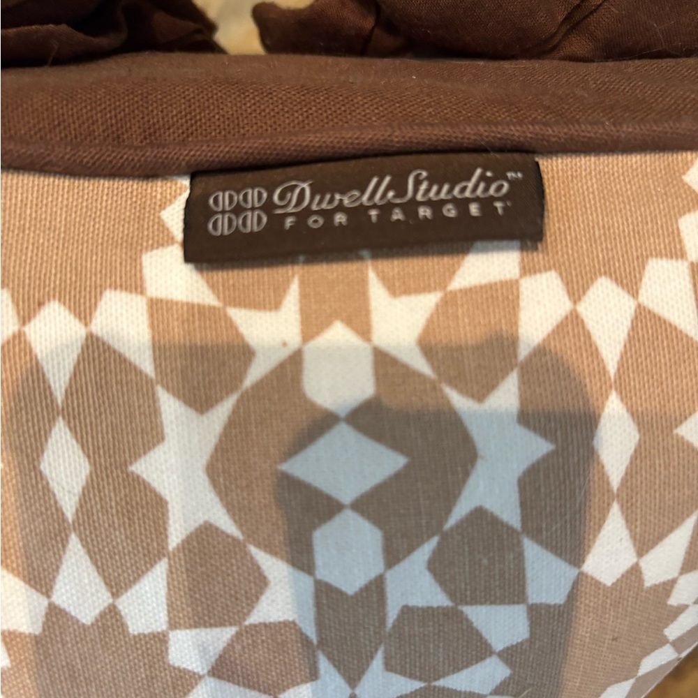 Set Of Three Decorative Pillows. Brown And Pink Rose Appliqué - Picture 10 of 12